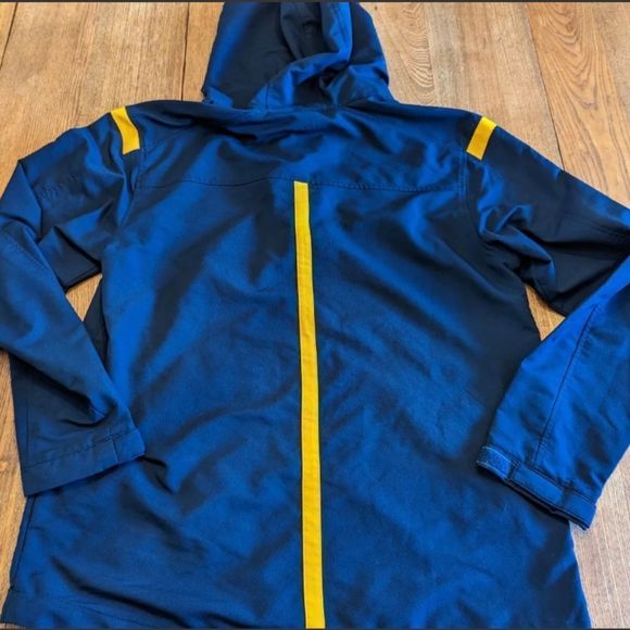 Under Armour U.S. Navy All Season Loose sz L Mens 1/4 Zip Hoodie Jacket Blue - Picture 6 of 10